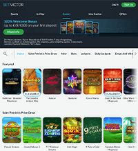 BetVictor Casino Screenshot