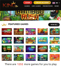 KingBit Casino Screenshot