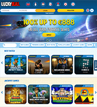 LuckyBull Casino Screenshot