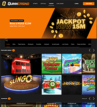 QuinnBet Casino Screenshot