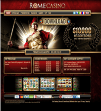 Rome VIP Casino Screenshot