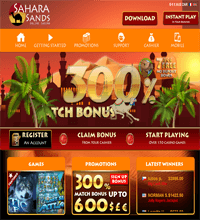 Sahara Sands Casino Screenshot