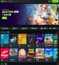 SpinGreen Casino Screenshot