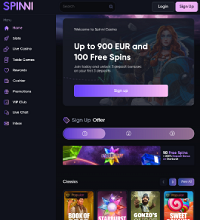 Spinni Casino Screenshot