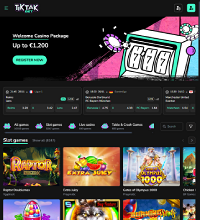 TikTakBet Casino Screenshot