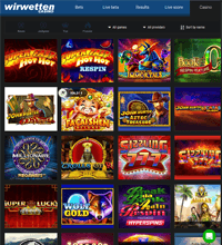 Wir Wetten Casino Screenshot