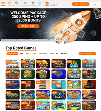 Zet Bet Casino Screenshot