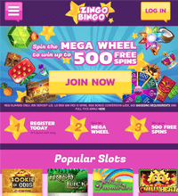 Zingo Bingo Casino Screenshot