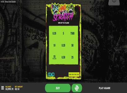 Scratch card online, free game play