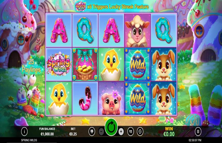 spring wilds free spins